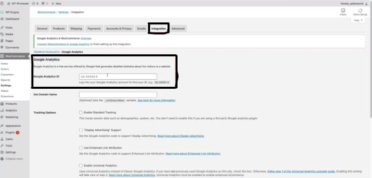 Adding Google Analytics ID